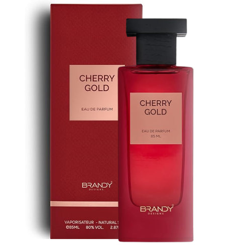 Brandy Cherry Gold 85ml eau de parfum, sweet comforting cherry caramel scent for women