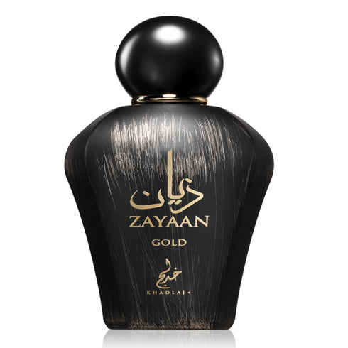Khadlaj Zayaan Gold 100ml eau de parfum bottle front view