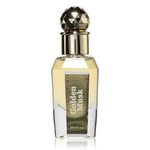 Khadlaj Golden Musk 15ml perfume oil bottle front view
