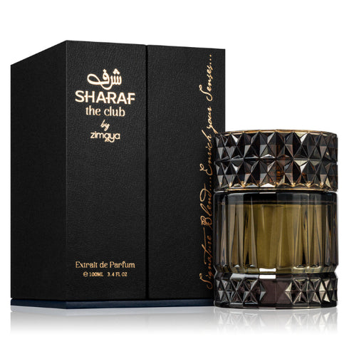 Zimaya Sharaf The Club 100ml eau de parfum bottle front view