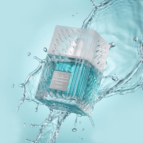 Khamrah Waha Fresh yuzu cucumber sea salt fragrance by Lattafa