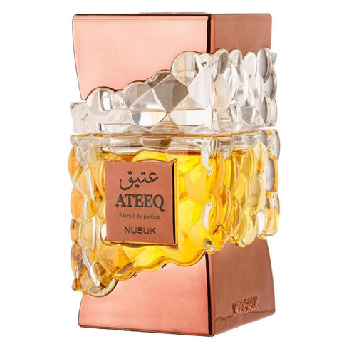 Nusuk Ateeq 100ml eau de parfum, vanilla tonka and cedarwood Naxos alternative scent