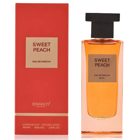 Brandy Sweet Peach 85ml EDP, juicy peach apricot and bergamot top notes