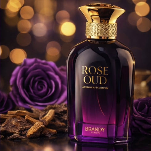 Brandy Rose Oud 100ml EDP, bold rose and Arabian oud fragrance for men and women