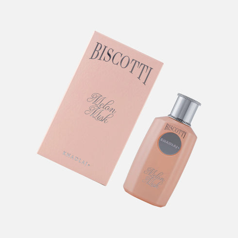 Khadlaj Biscotti Melon Misk 100ml fruity gourmand eau de parfum staging