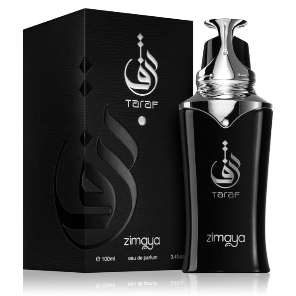 Zimaya Taraf Black 100ml eau de parfum bottle front view