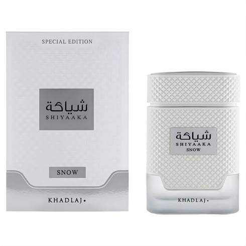 Khadlaj Shiyaaka Snow 100ml EDP citrus aromatic fresh fragrance