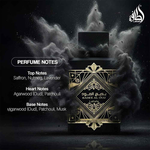 Lattafa Badee Al Oud For Glory – Oud Saffron & Patchouli EDP 100ml