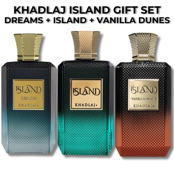 Khadlaj Island Trio Gift Set 3 x 100ml - Perfumeo.co.uk