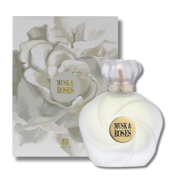 Ahmed Al Maghribi Musk and Roses Eau de Parfum 100ml - Perfumeo.co.uk