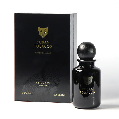 Surrati Cuban Tobacco 100ml extrait de parfum bottle and box