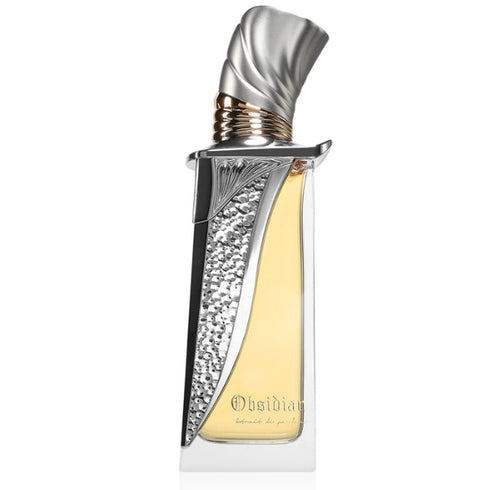 French Avenue Obsidian Extrait 100ml silver sculpted bottle front view