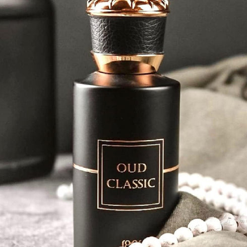 Ahmed Al Maghribi Oud Classic 50ml eau de parfum bottle and box