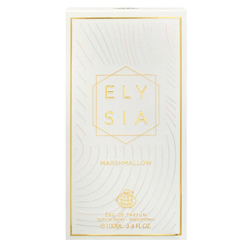Fragrance World Elysia Marshmallow 100ml eau de parfum bottle detail