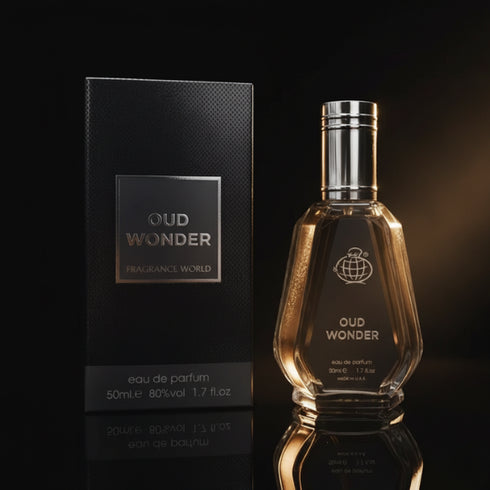 Fragrance World Oud Wonder 50ml eau de parfum unisex woody oriental oud fragrance