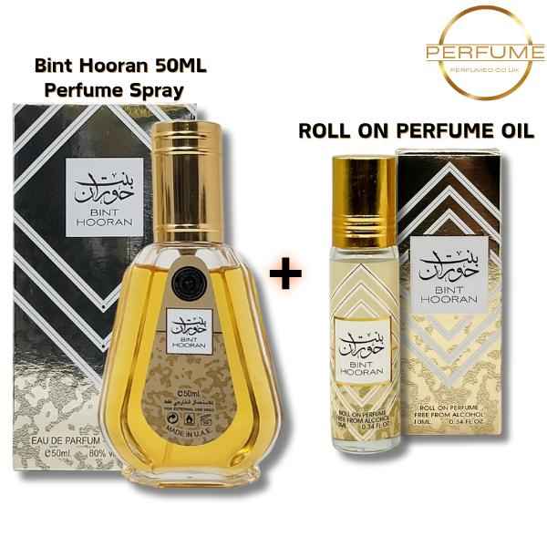 Ard Al Zaafaran Bint Hooran 50ml and 10ml Roll-On Bundle