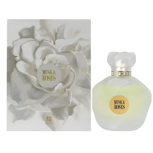 Ahmed Al Maghribi Musk and Roses 100ml eau de parfum detail