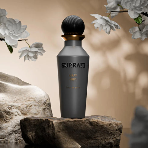 Surrati Gray Oud 150ml extrait de parfum cap detail