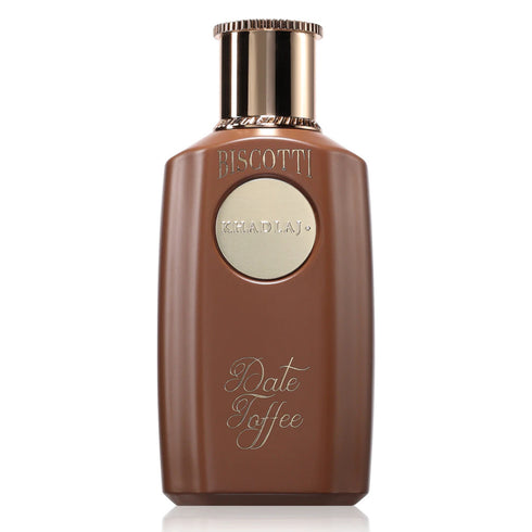 Khadlaj Biscotti Date Toffee 100ml eau de parfum bottle front