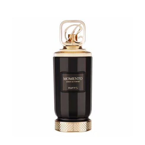 Riiffs Momento 100ml eau de parfum, rose oud amber woody spicy fragrance bottle