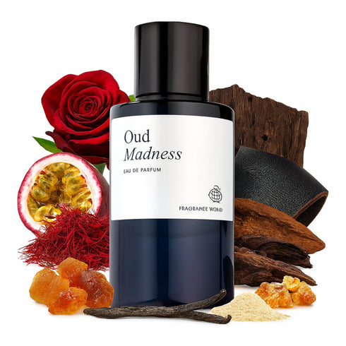 Fragrance World Oud Madness 60ml unisex sweet oud perfume