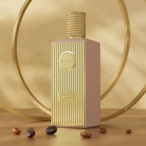 Khadlaj Caffe Latte 100ml extrait de parfum bottle and packaging