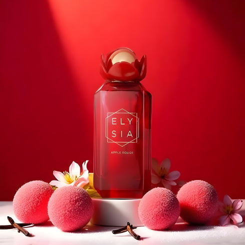 Fragrance World Elysia Apple Rouge 100ml red apple lychee blackcurrant scent