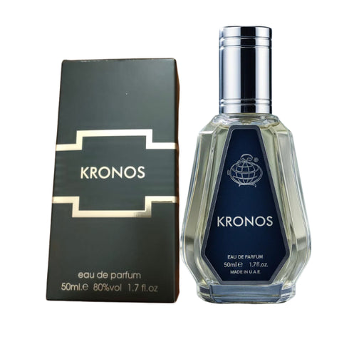 Fragrance World Kronos 50ml eau de parfum bottle detail