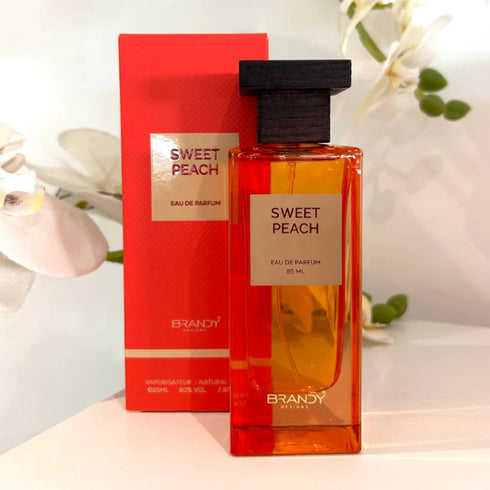 Brandy Sweet Peach 85ml eau de parfum, juicy peach scent for spring and summer