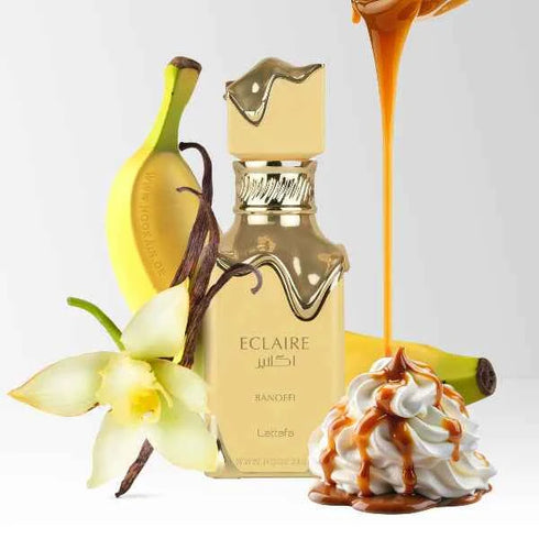 Lattafa Eclaire Banoffi 100ml EDP – Banana Cream Gourmand Perfume