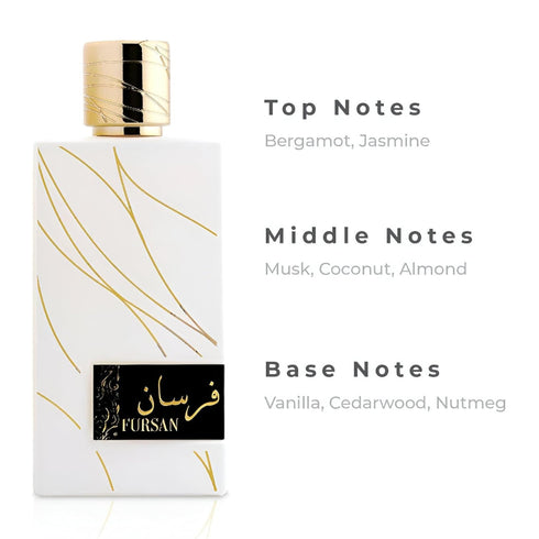 Khadlaj Fursan White 100ml EDP creamy vanilla coconut for women