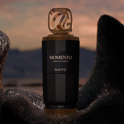 Riiffs Momento 100ml eau de parfum, amberwood caramel and cedar warm scent
