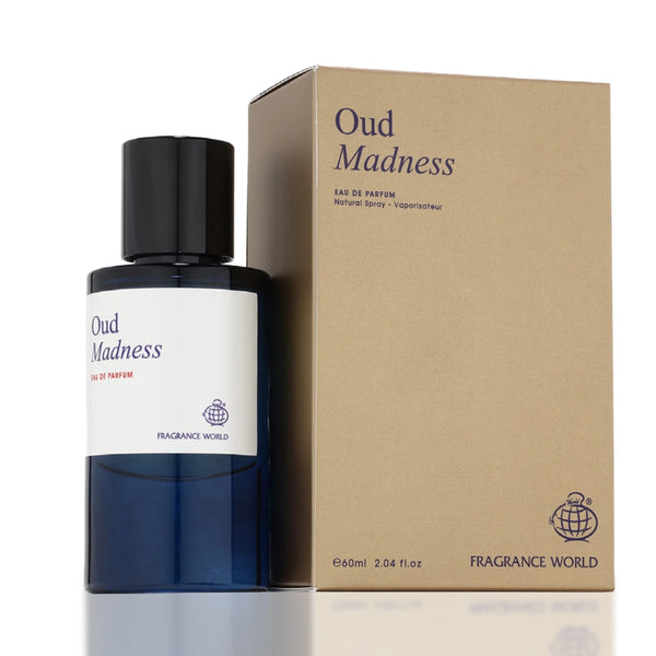 Fragrance World Oud Madness 60ml eau de parfum unisex woody oriental oud fragrance