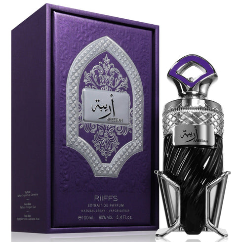 Riiffs Areebah 100ml eau de parfum, osmanthus patchouli and oud oriental woody scent