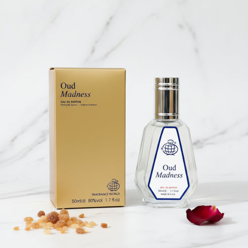 Fragrance World Oud Madness 50ml unisex sweet oud perfume