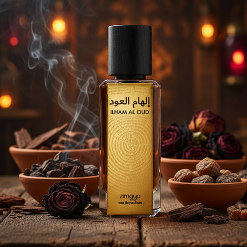 Zimaya Ilham Al Oud 100ml eau de parfum cap detail