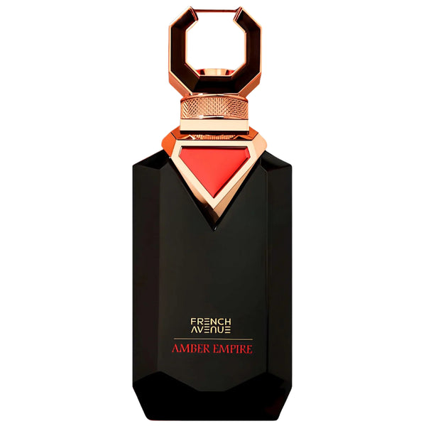 French Avenue Amber Empire 100ml eau de parfum bottle with box