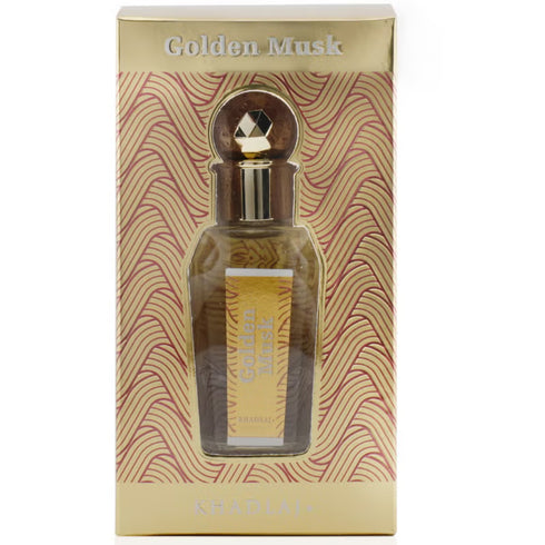 Khadlaj Golden Musk 15ml travel size attar perfume oil