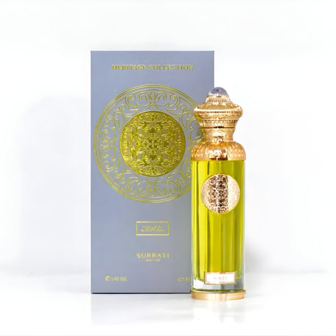 Surrati Jewel 140ml eau de parfum bottle and box