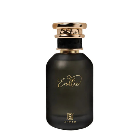 Ahmed Al Maghribi Endless 100ml eau de parfum black gold bottle