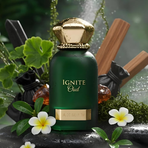Ahmed Al Maghribi Ignite Oud 60ml eau de parfum dark bottle