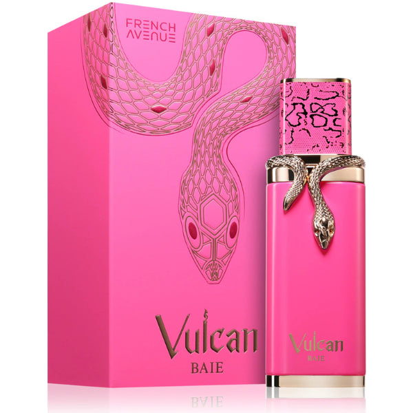 French Avenue Vulcan Baie 100ml eau de parfum pink snake bottle with box