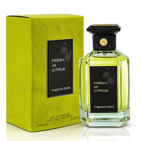 Fragrance World Fresh as Citrus 100ml eau de parfum green bottle