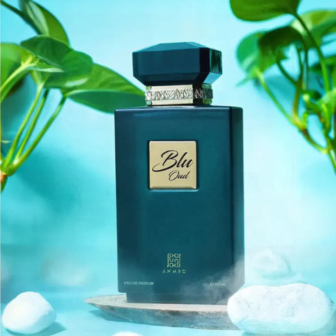 Ahmed Al Maghribi Blu Oud 100ml eau de parfum detail