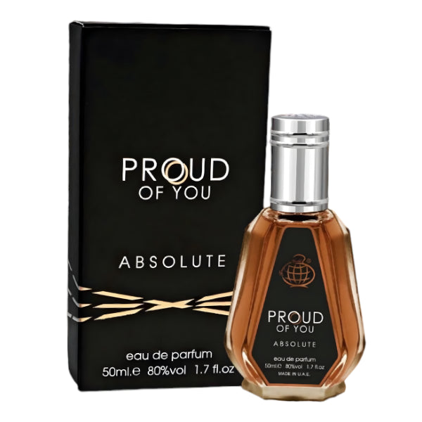 Fragrance World Proud of You Absolute 50ml eau de parfum amber bottle