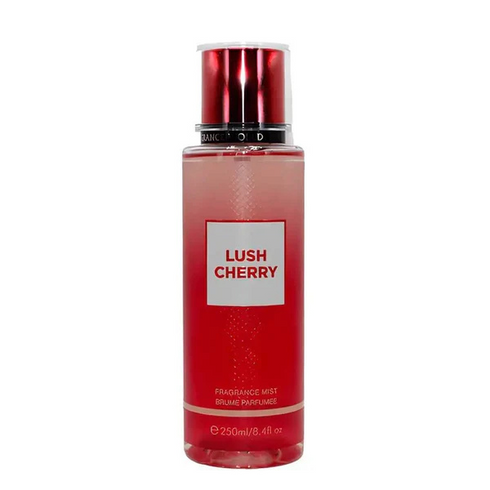 Fragrance World Lush Cherry body mist 250ml red bottle