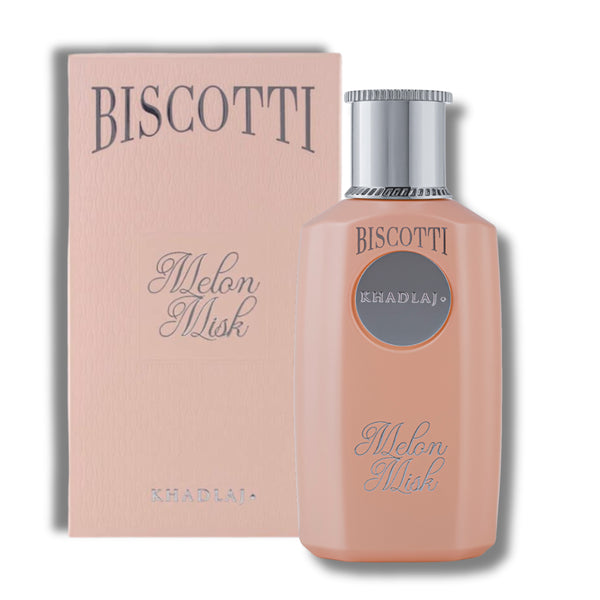 Khadlaj Biscotti Melon Misk 100ml eau de parfum in the trio set