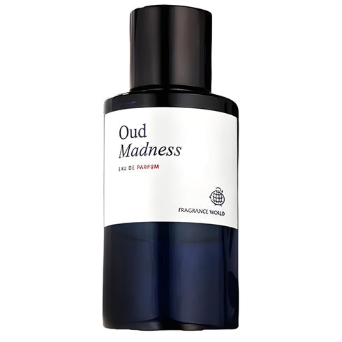 Fragrance World Oud Madness 60ml eau de parfum navy bottle