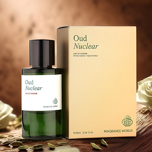 Fragrance World Oud Nuclear 60ml saffron osmanthus oud leather scent