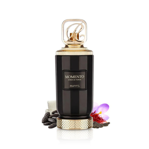 Riiffs Momento 100ml eau de parfum, sweet saffron rose winter scent